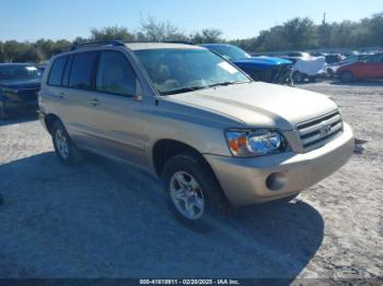  Salvage Toyota Highlander