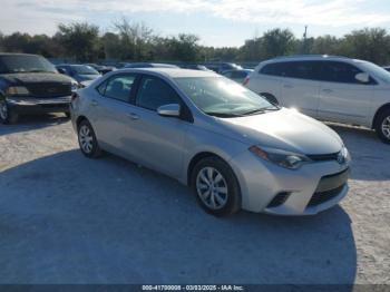  Salvage Toyota Corolla