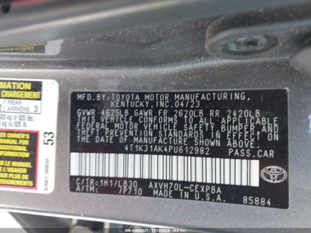 Toyota Camry Xse Hybrid Image 11