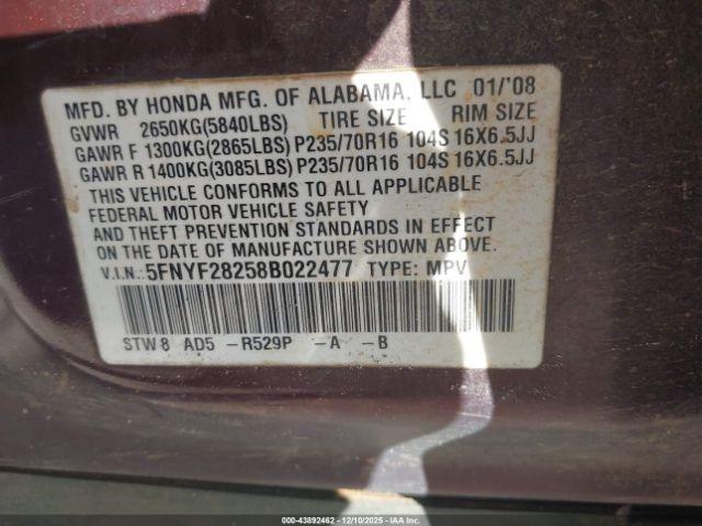 Honda Pilot Vp Image 8