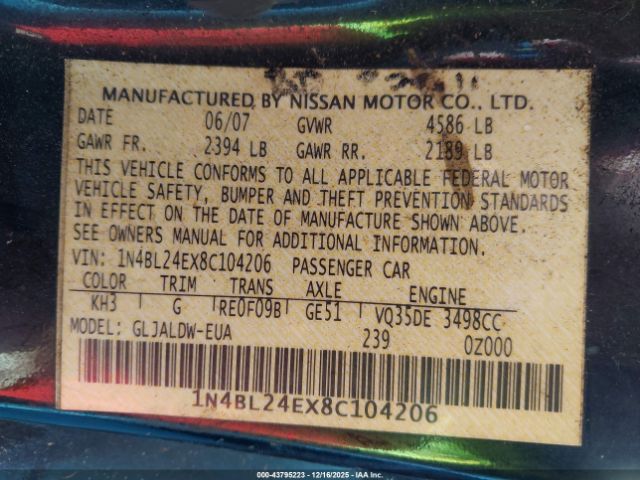 Nissan Altima 3.5 Se Image 9