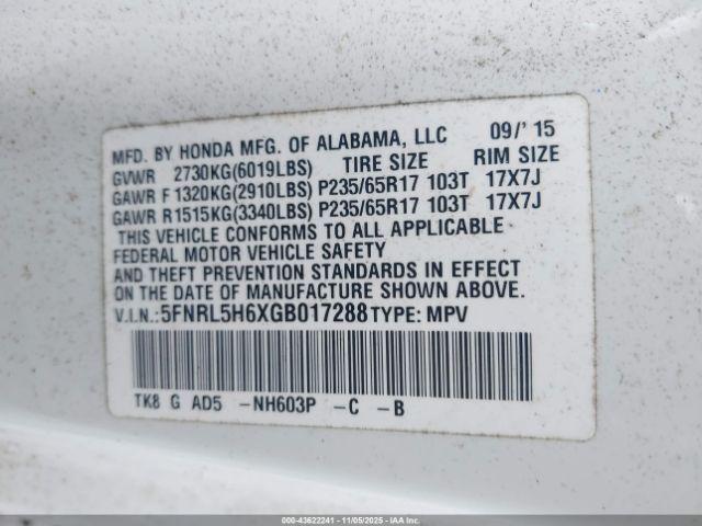 Honda Odyssey Ex-l Image 8