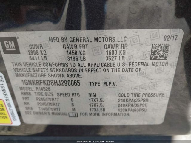 Chevrolet Traverse Ls Image 16