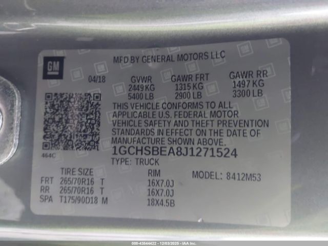 Chevrolet Colorado Wt Image 11