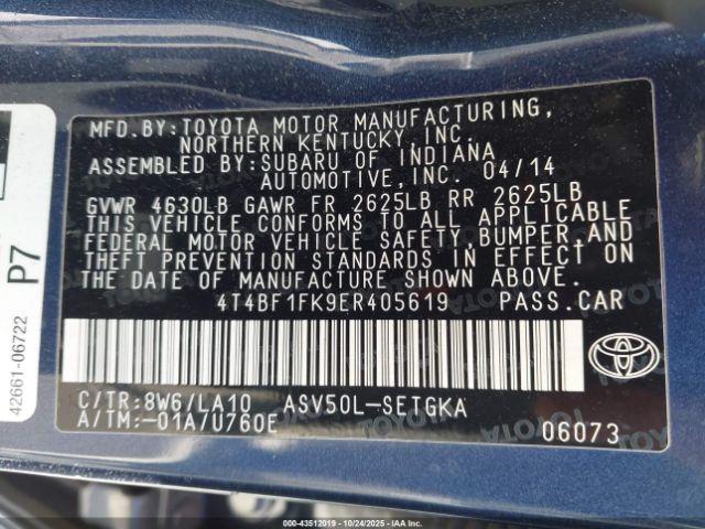 Toyota Camry Xle Image 11