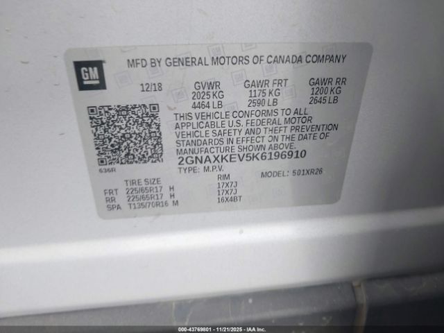 Chevrolet Equinox Lt Image 14