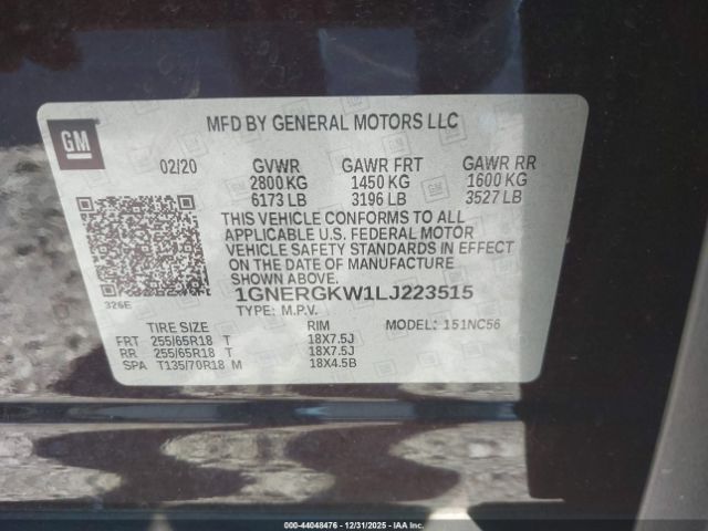 Chevrolet Traverse Fwd Lt Cloth Image 9